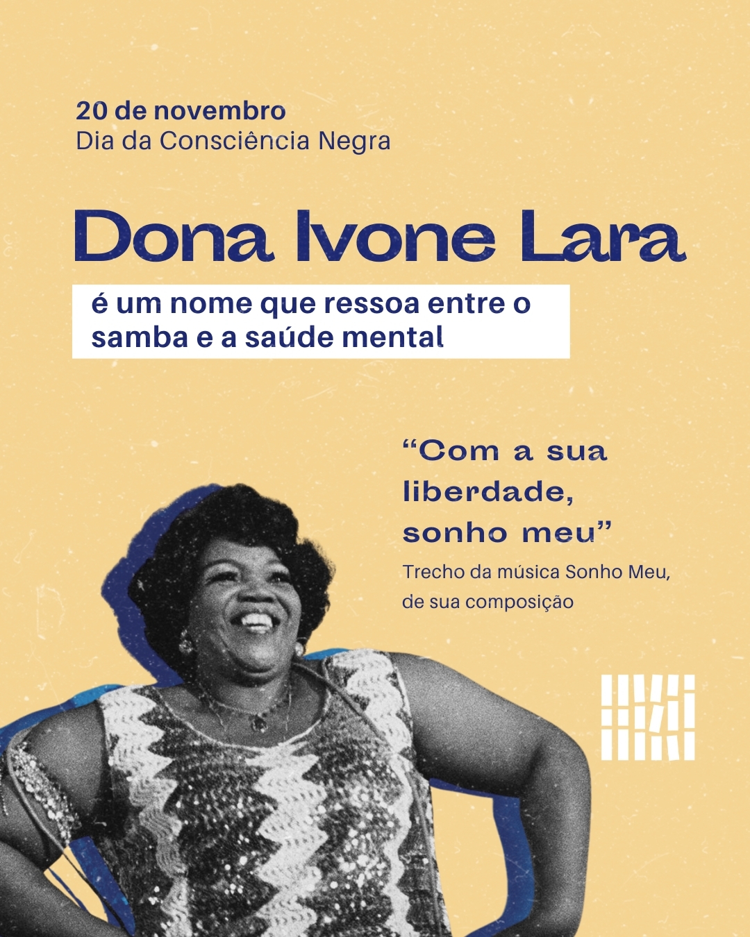 Dona Ivone Lara é um nome que ressoa entre o samba e a saúde mental, mas sua história ainda não é tão lembrada quanto deveria