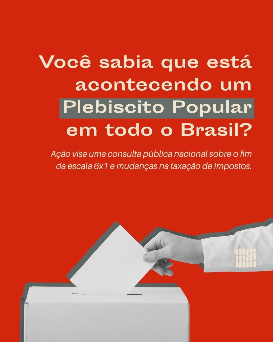 Você sabia que está acontecendo um Plebiscito Popular em todo o Brasil?